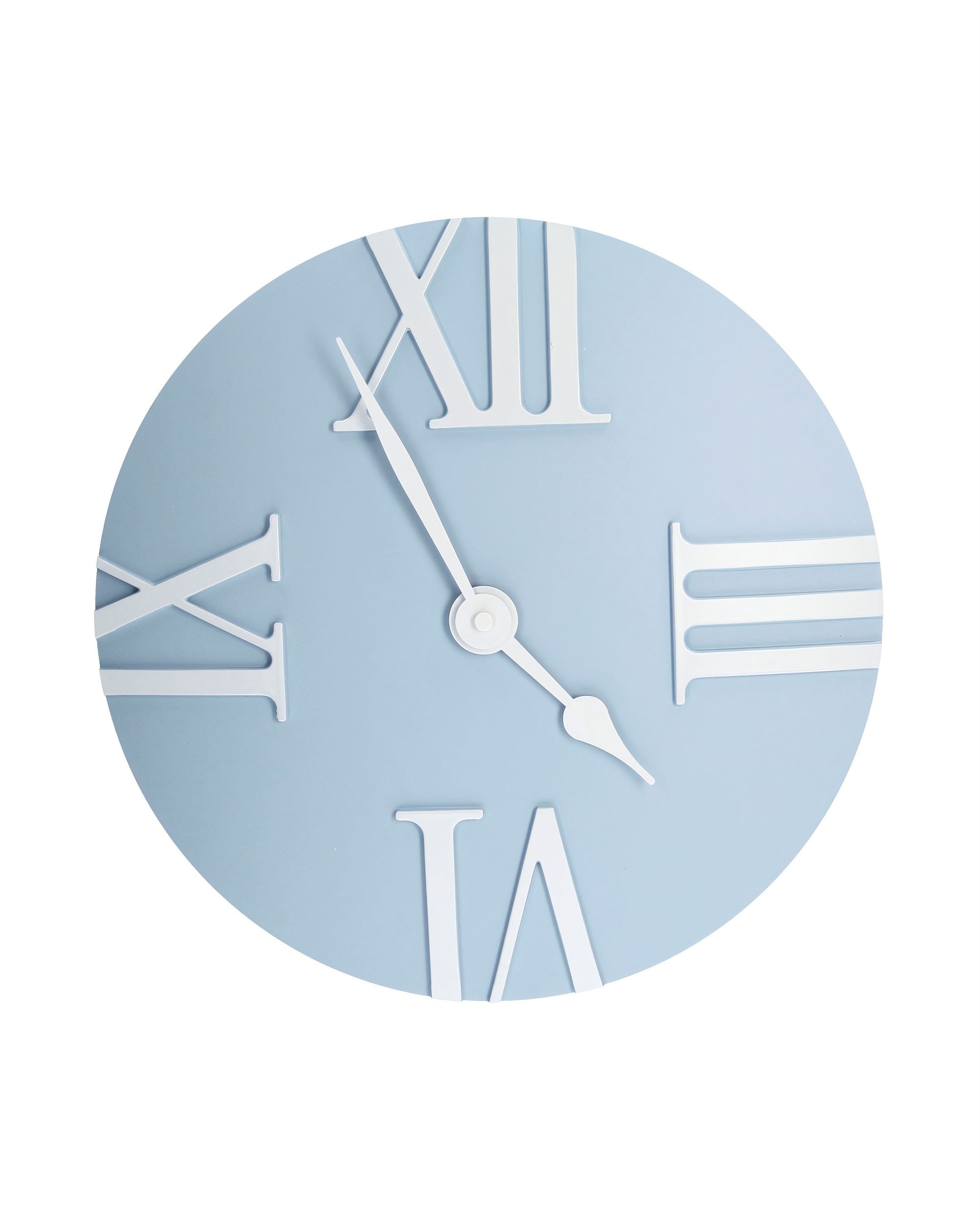 Uhr Retro light blue