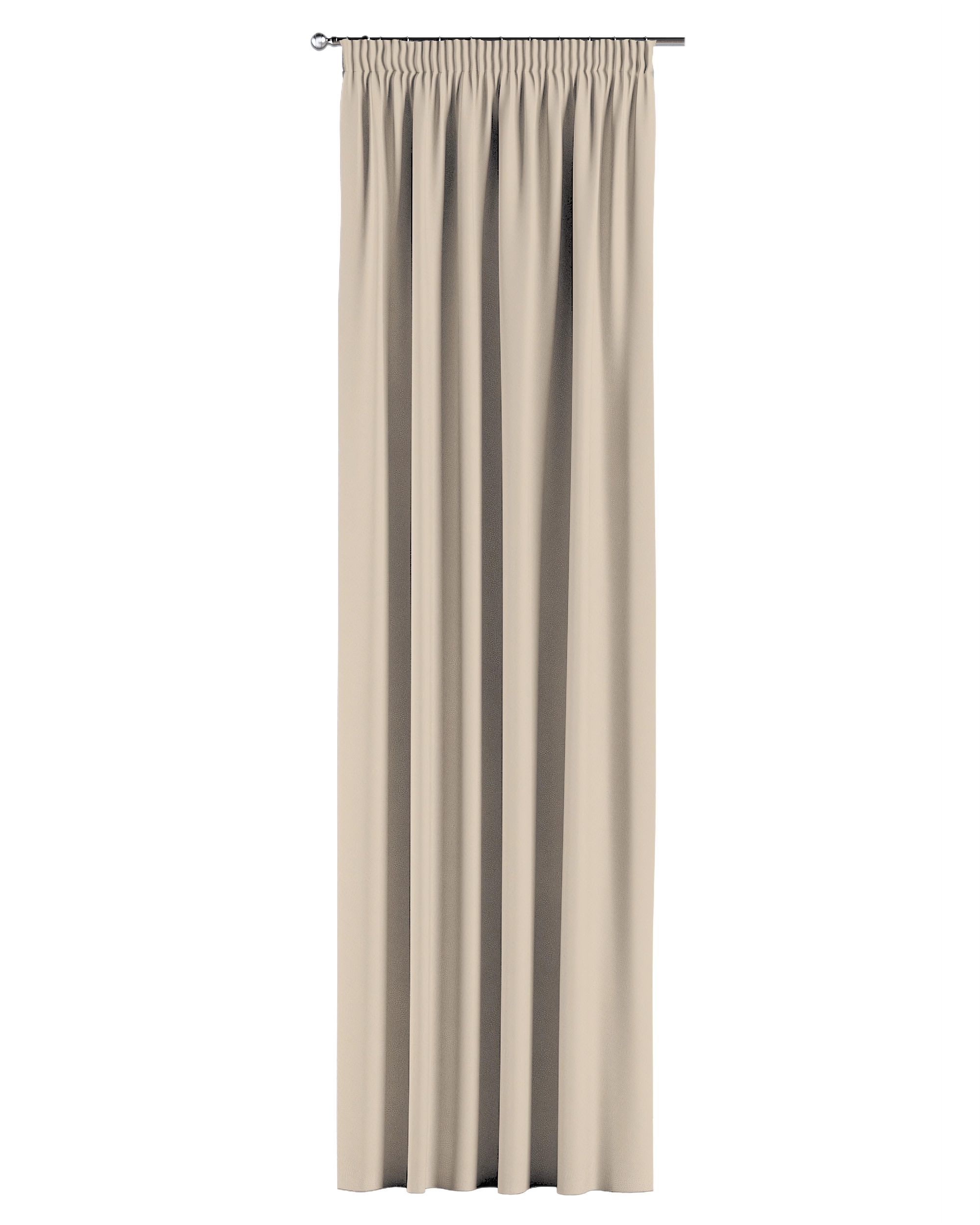 Vorhang mit Kräuselband 1 Stck. Farbe beige Stoff verdunkelnd (hover)