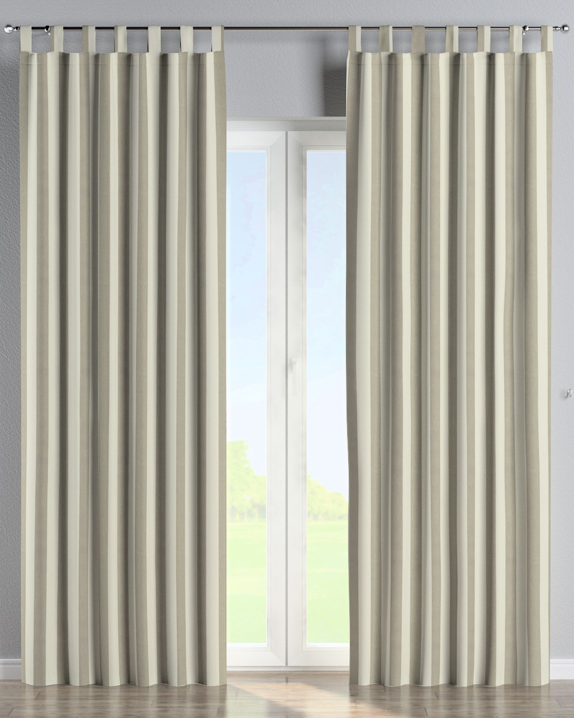 Schlaufenschal 1 Stck. Farbe beige Stoff gemustert