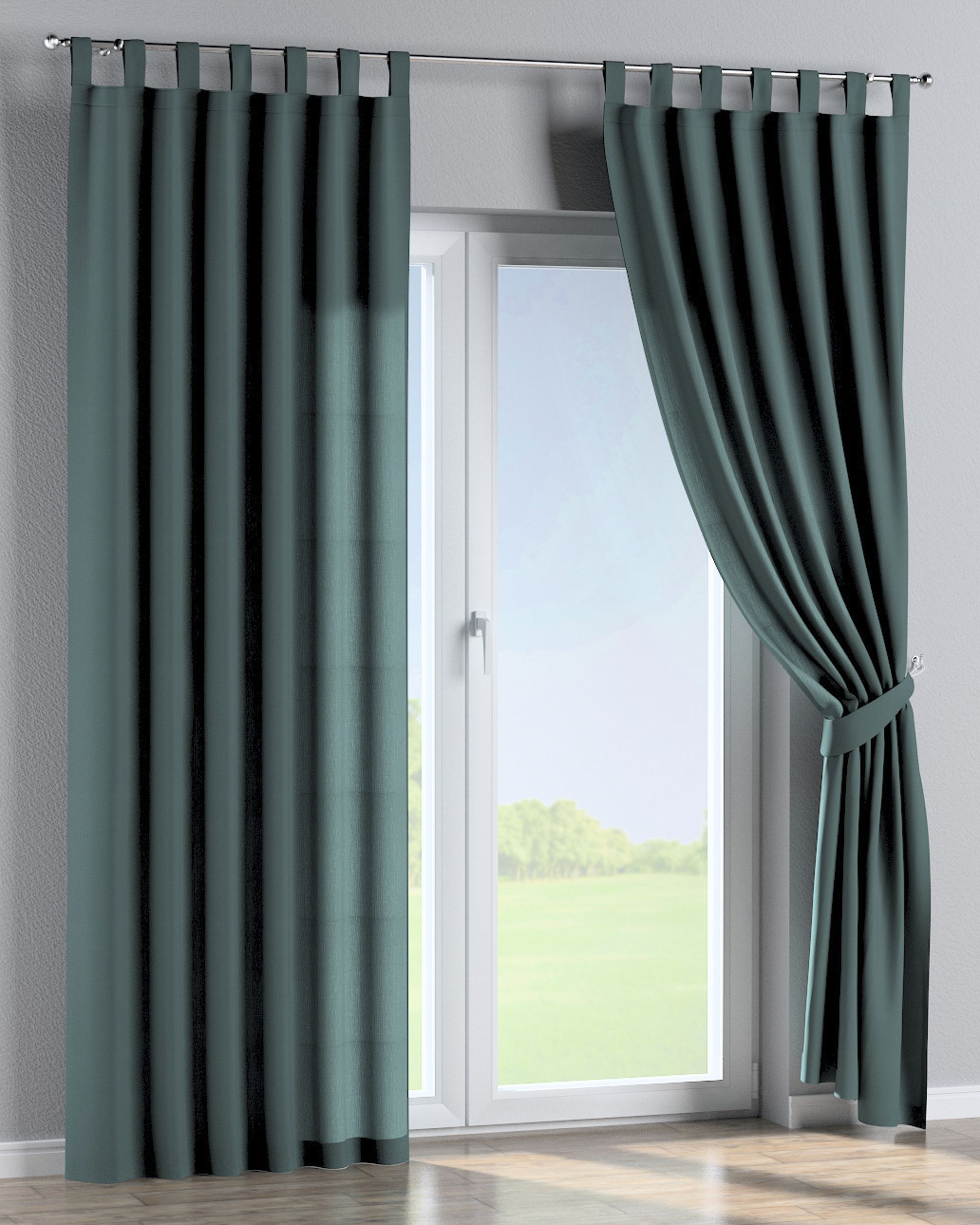 Schlaufenschal 1 Stck. Farbe grün Stoff halbtransparent, strukturiert (hover)