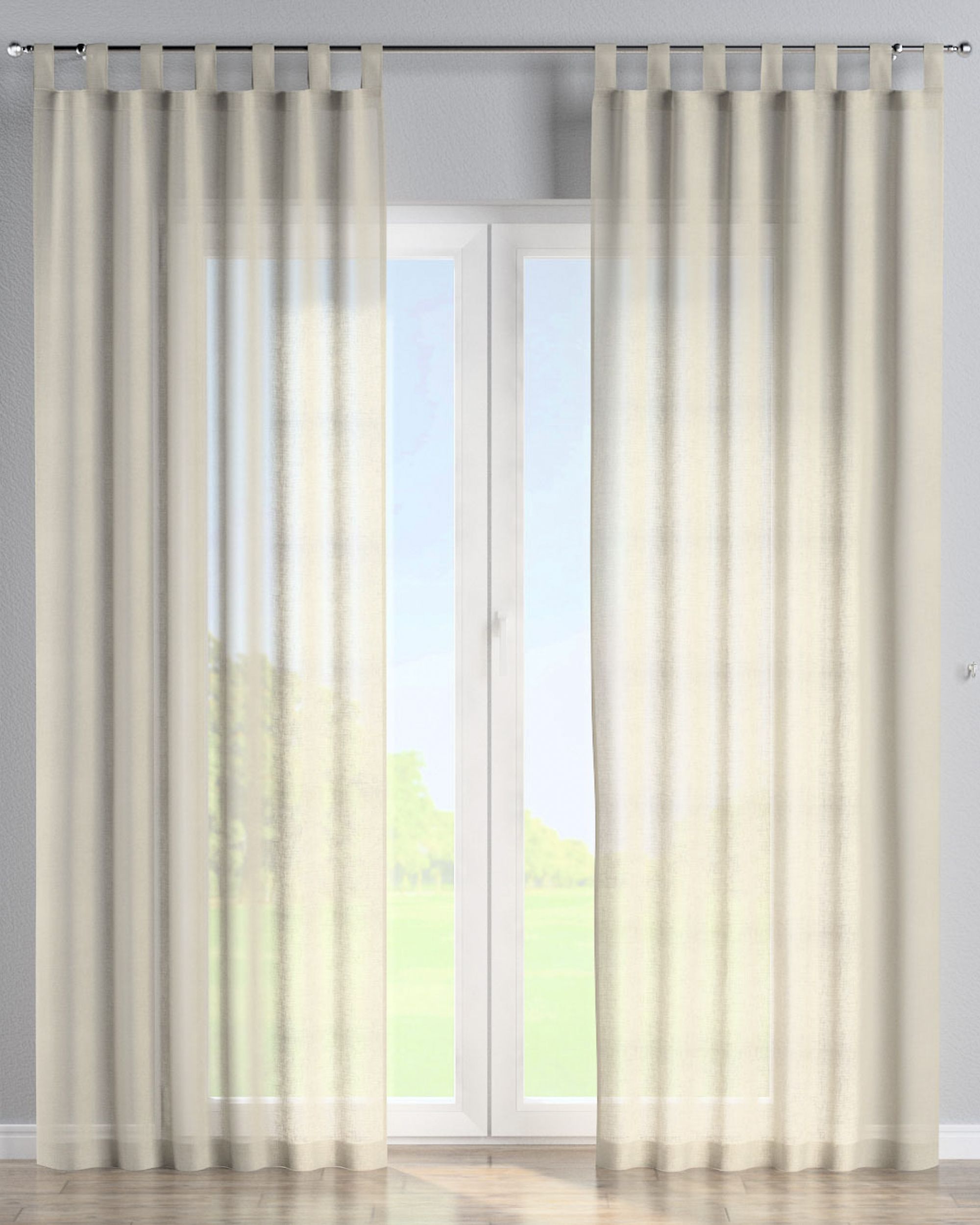 Schlaufenschal 1 Stck. Farbe beige Stoff halbtransparent, strukturiert