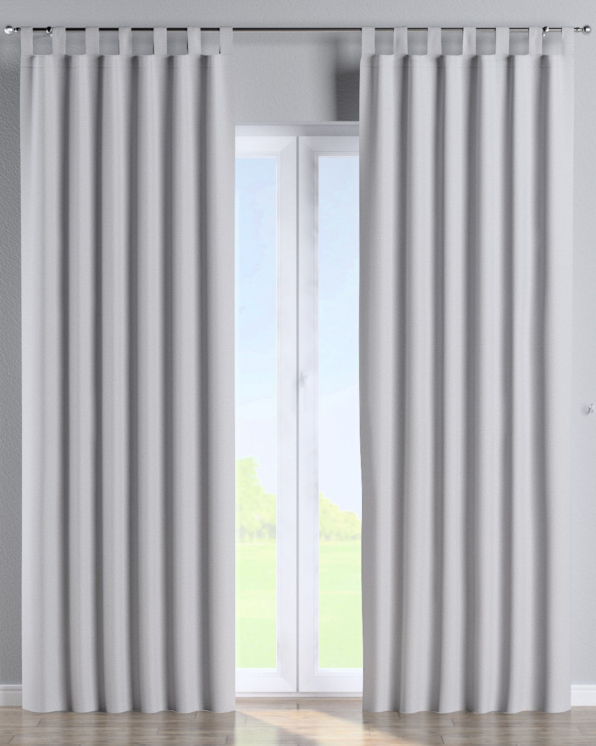 Schlaufenschal 1 Stck. Farbe grau Stoff strukturiert, verdunkelnd