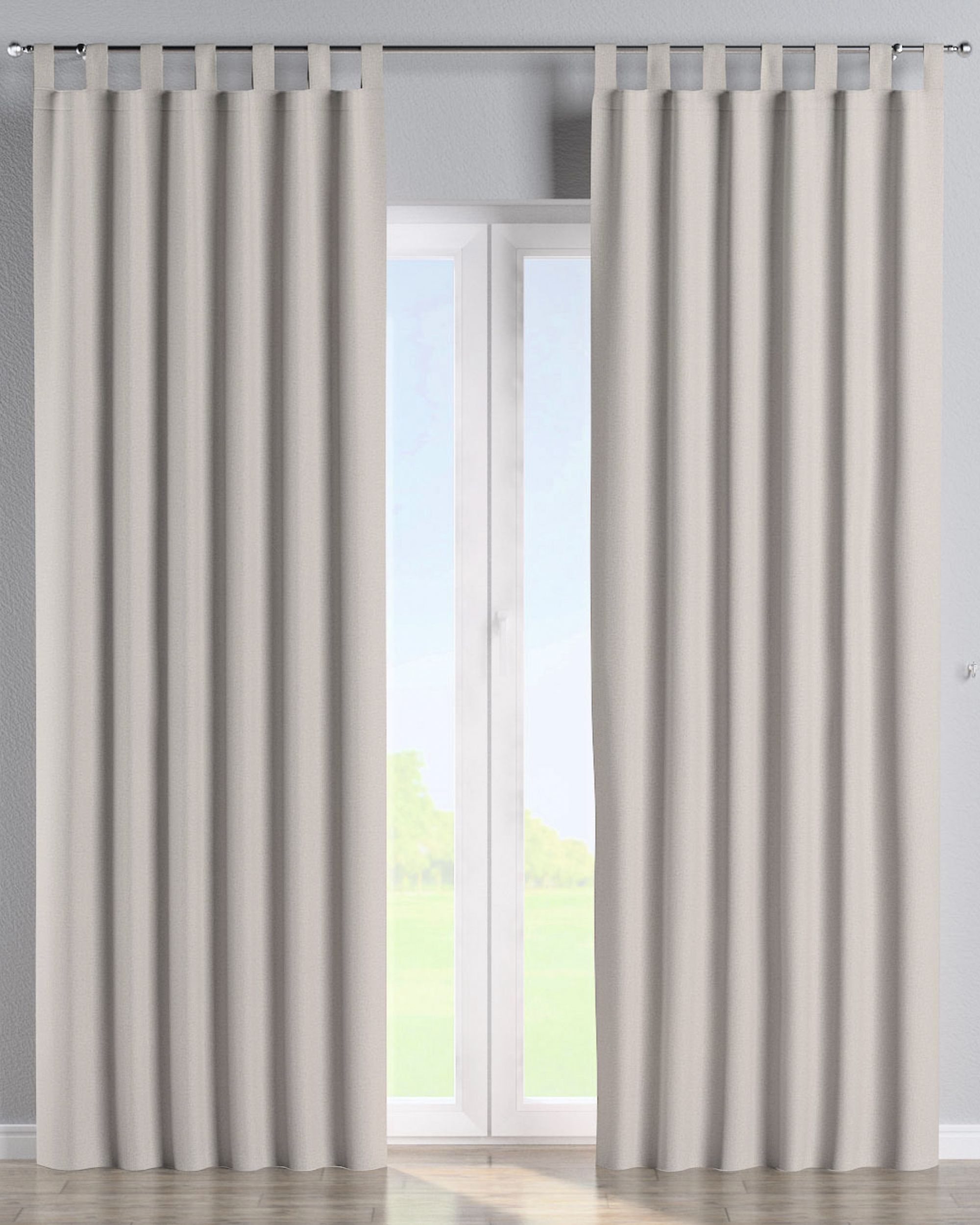 Schlaufenschal 1 Stck. Farbe beige Stoff strukturiert, verdunkelnd