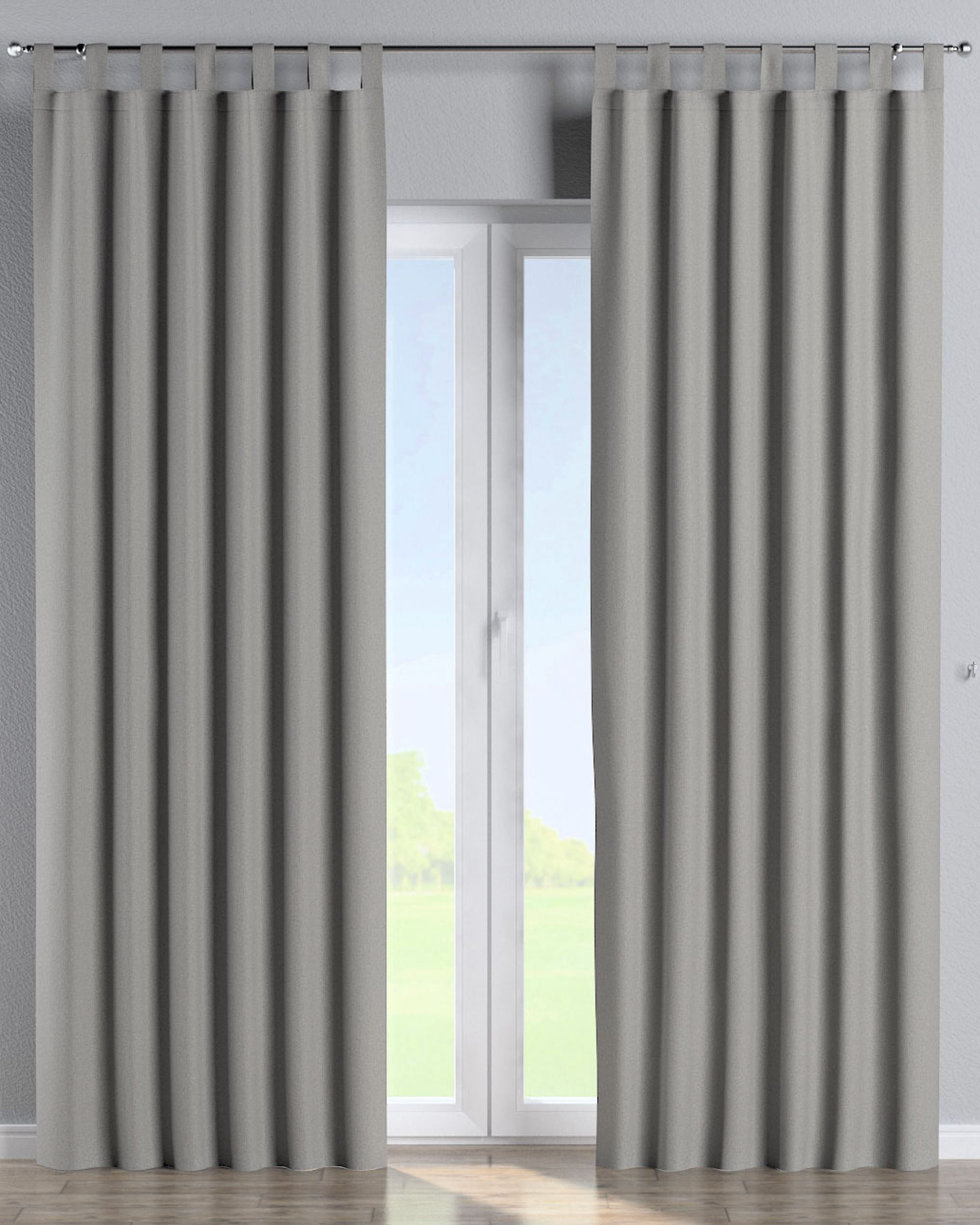 Schlaufenschal 1 Stck. Farbe grau Stoff strukturiert, verdunkelnd
