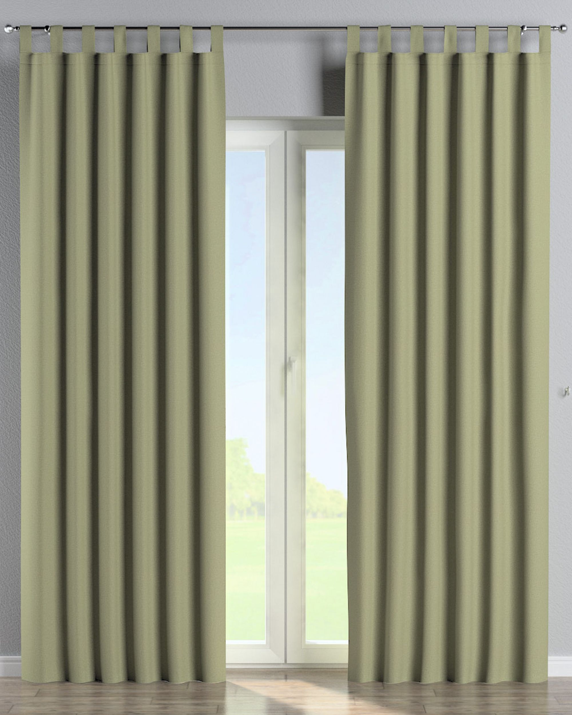 Schlaufenschal 1 Stck. Farbe grün Stoff strukturiert, verdunkelnd