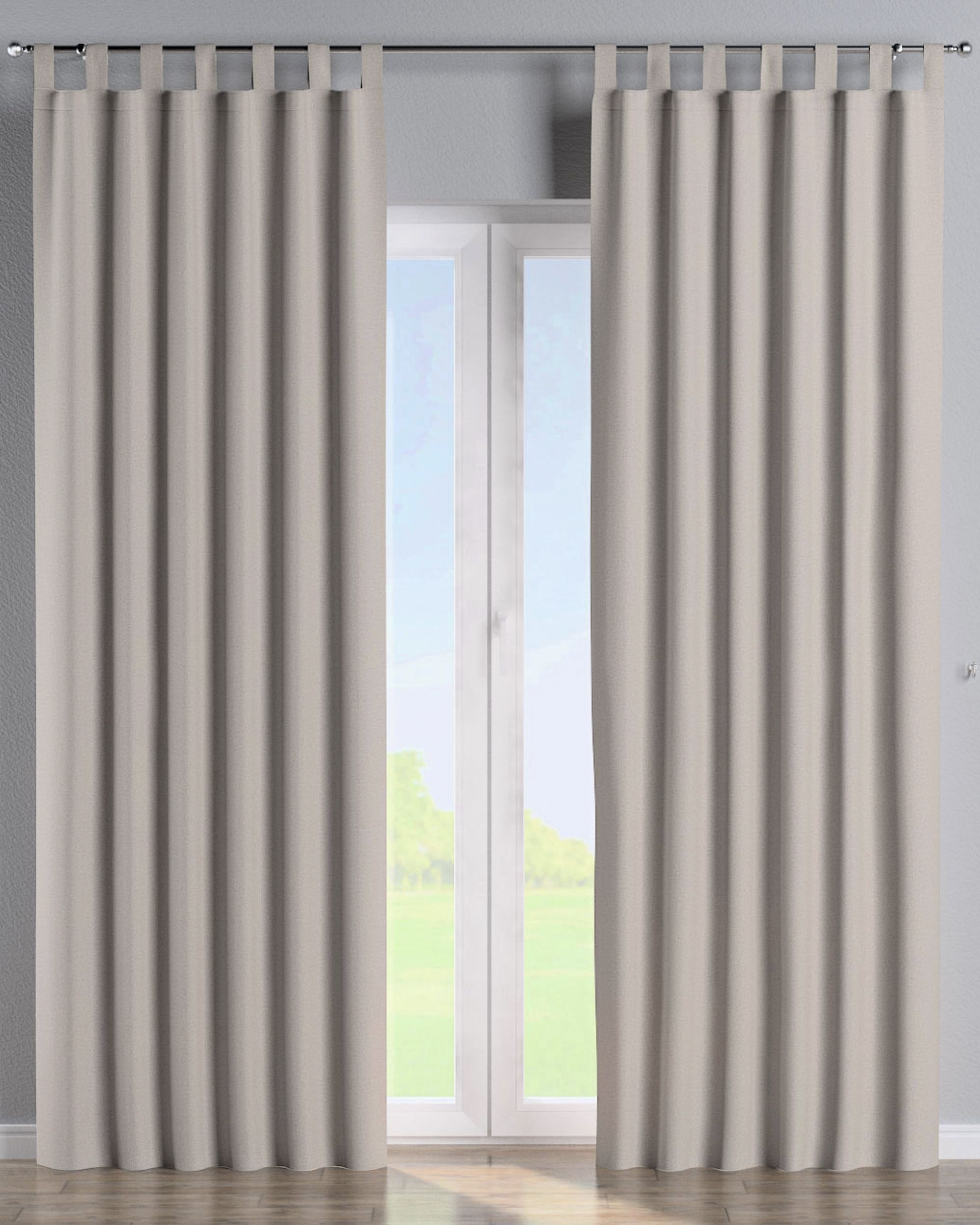 Schlaufenschal 1 Stck. Farbe beige Stoff verdunkelnd