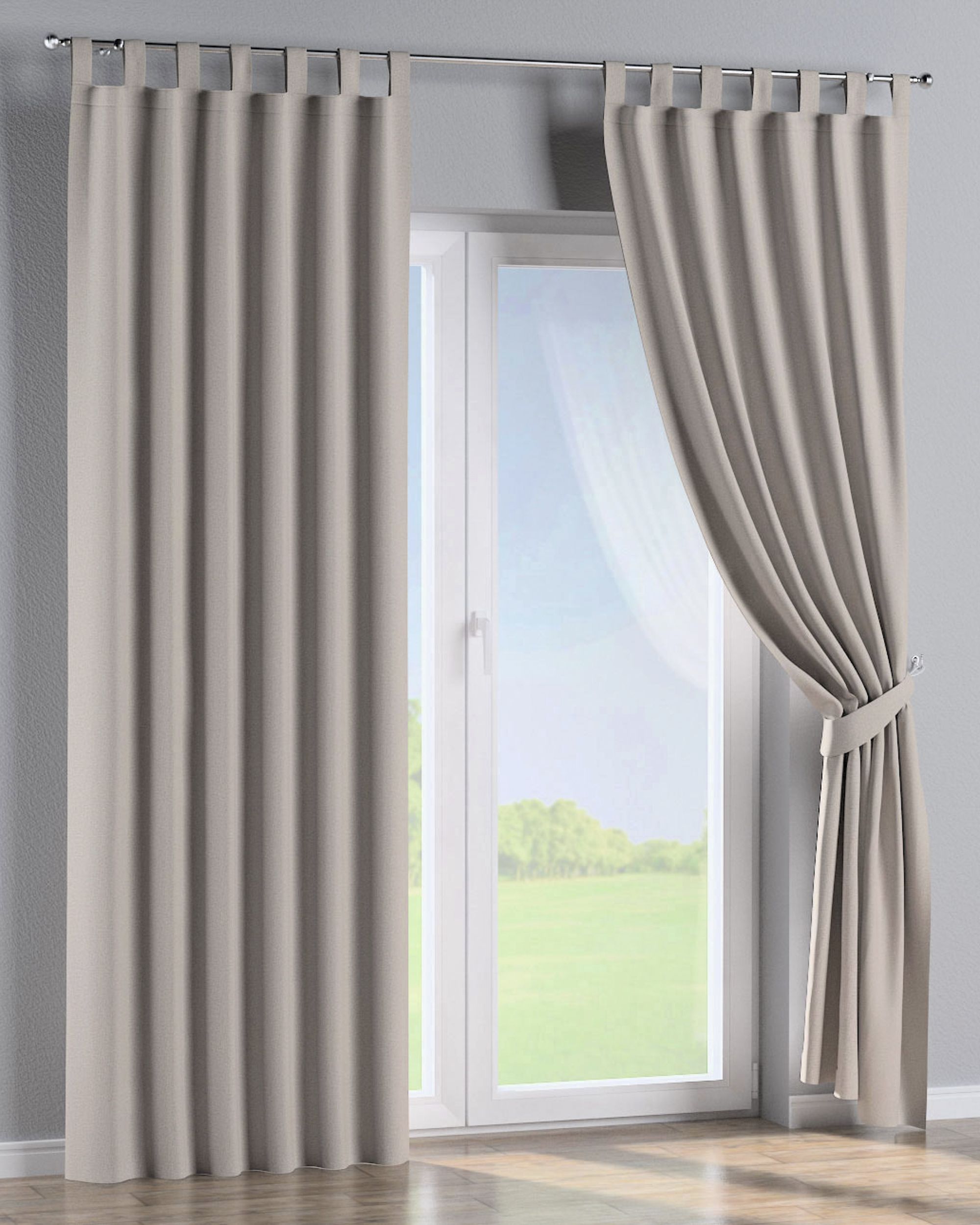 Schlaufenschal 1 Stck. Farbe beige Stoff verdunkelnd (hover)