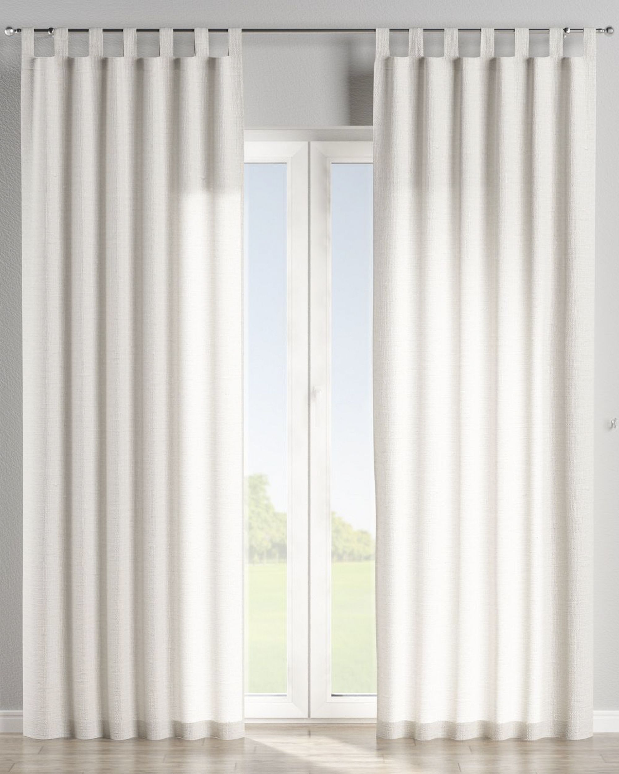 Schlaufenschal 1 Stck. Farbe weiß Stoff halbtransparent, strukturiert (hover)