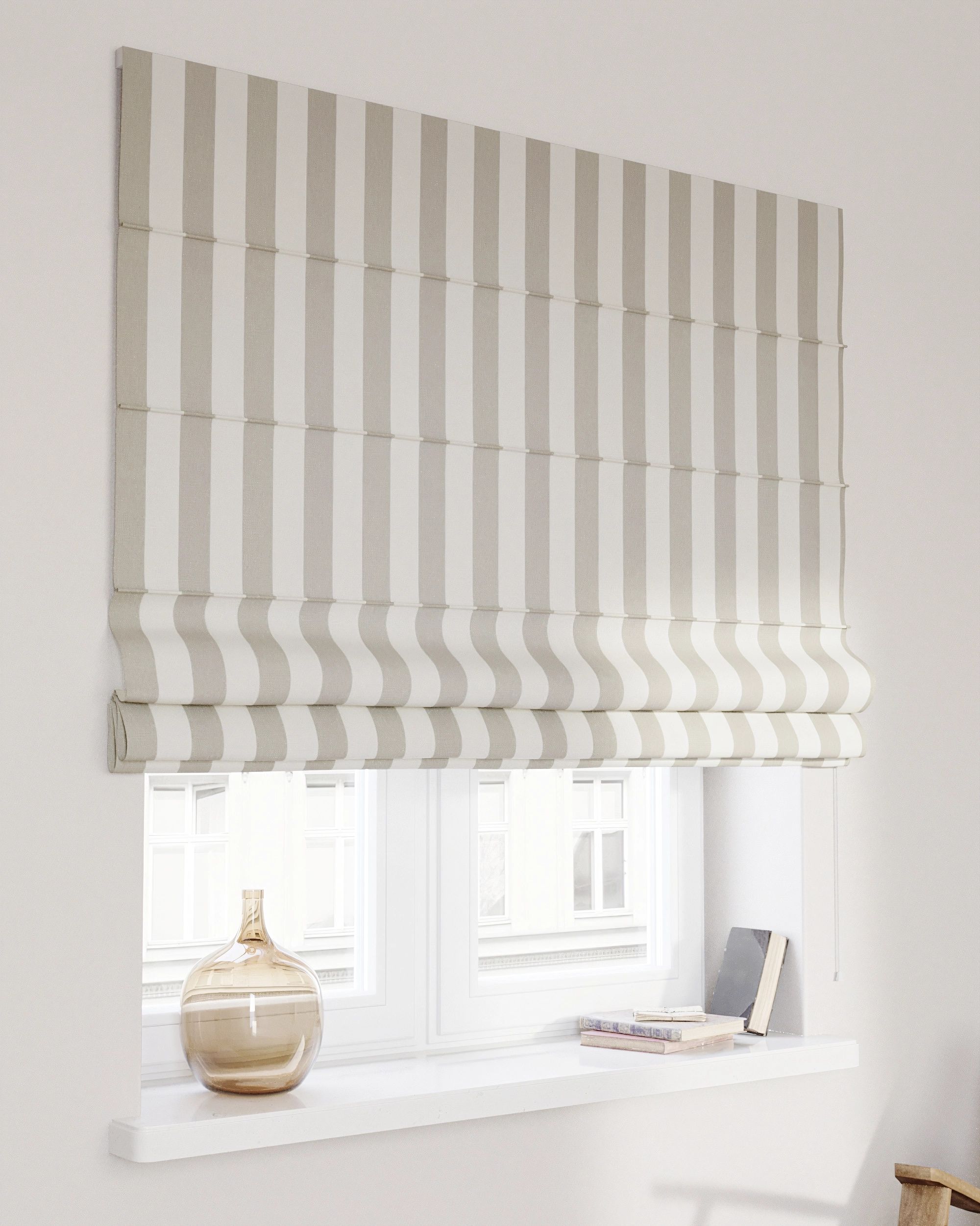 Raffrollo Billie Farbe beige Stoff gemustert