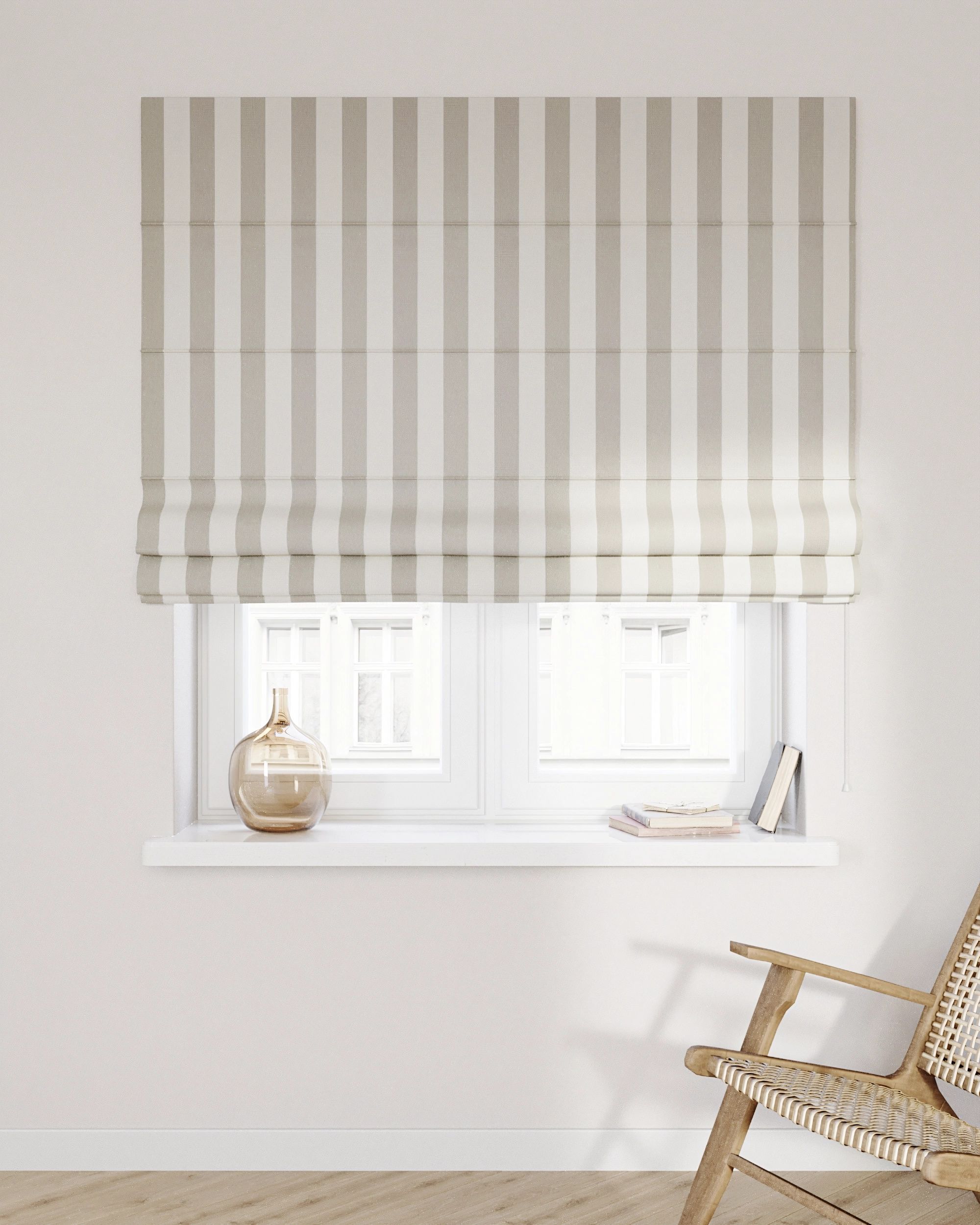 Raffrollo Billie Farbe beige Stoff gemustert (hover)