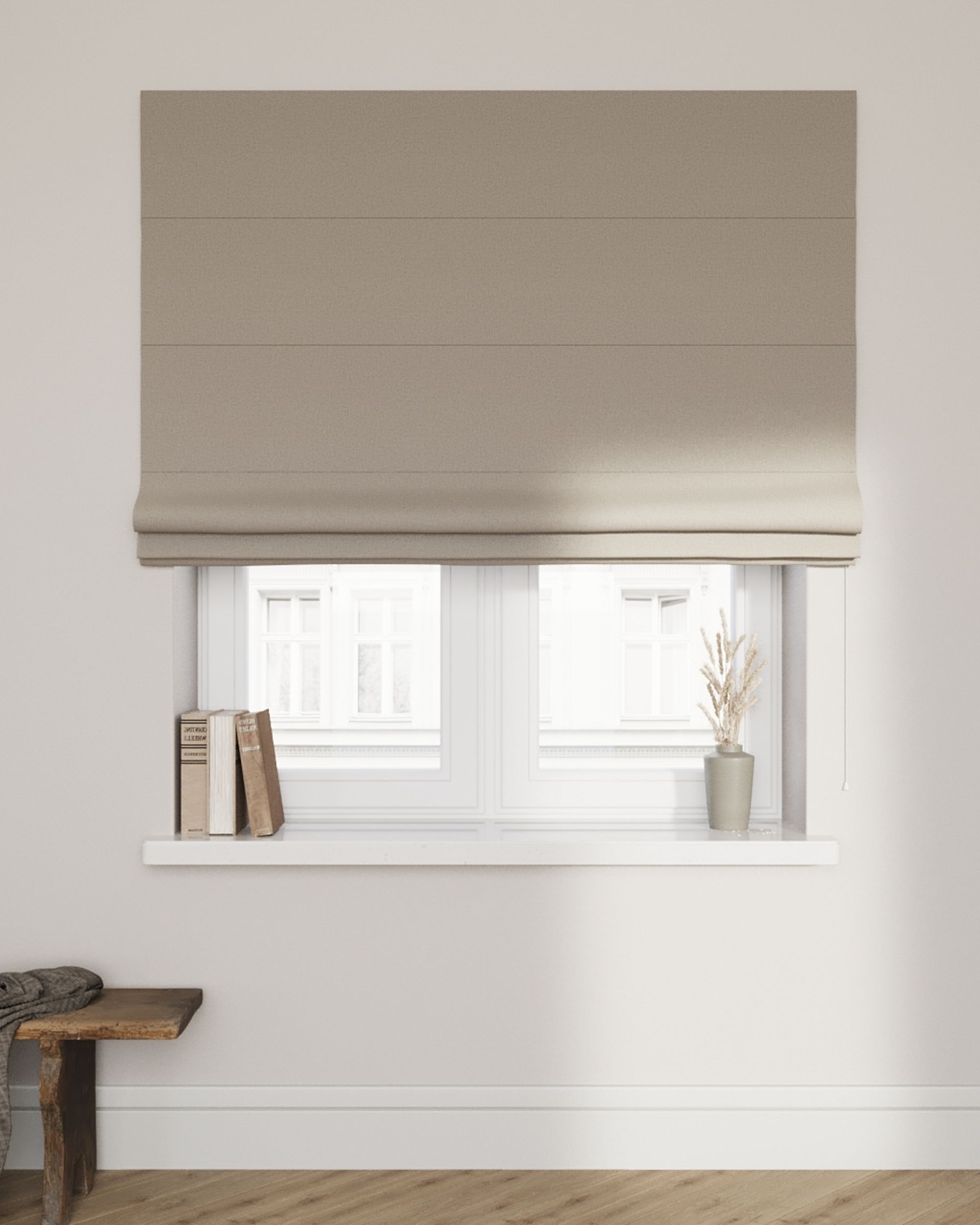 Raffrollo Billie Farbe beige Stoff verdunkelnd (hover)
