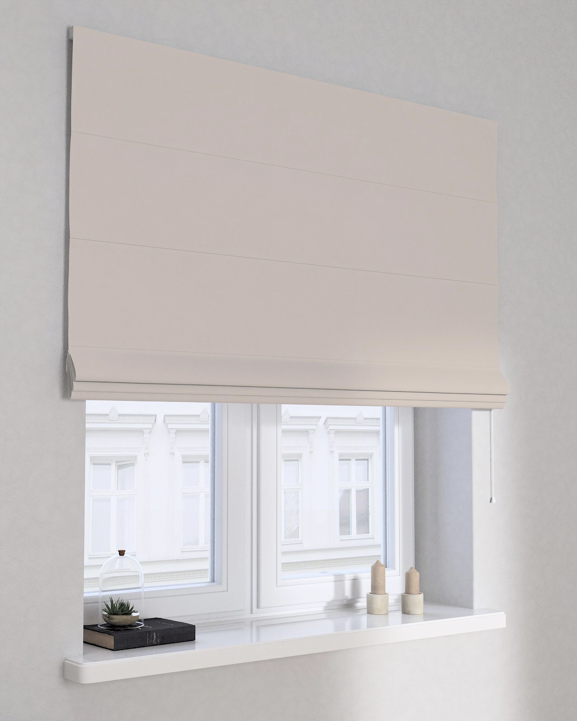 Raffrollo Billie Farbe beige Stoff verdunkelnd