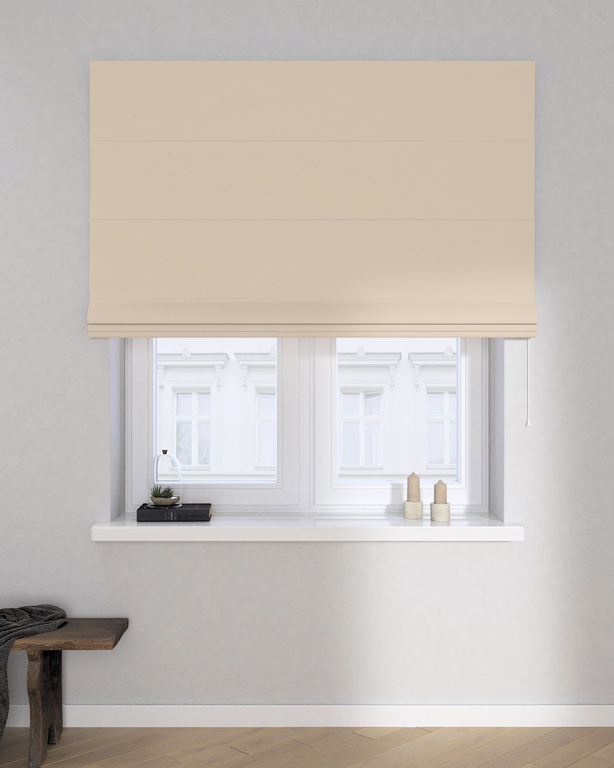 Raffrollo Billie Farbe beige Stoff verdunkelnd (hover)