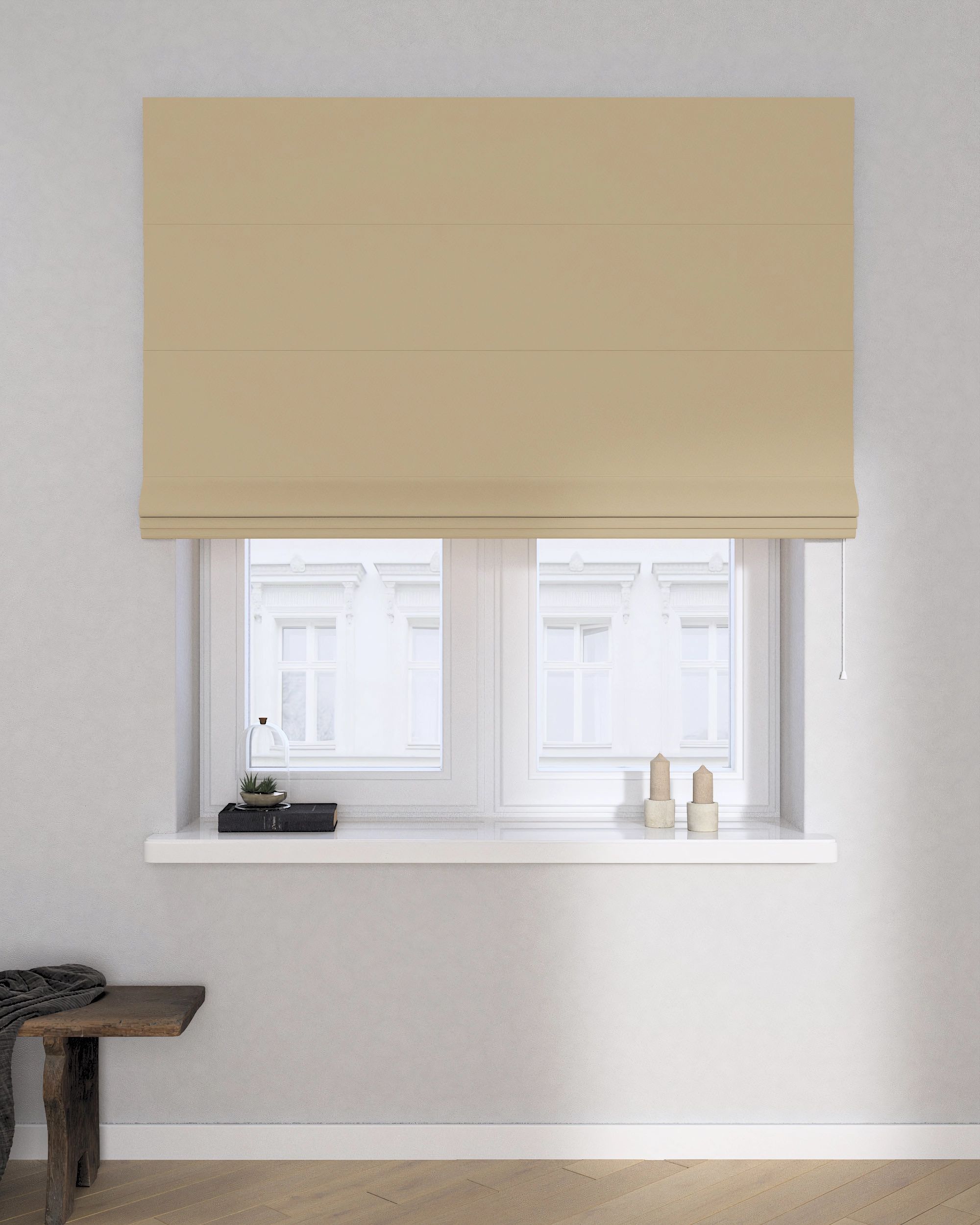 Raffrollo Billie Farbe golden Stoff verdunkelnd (hover)