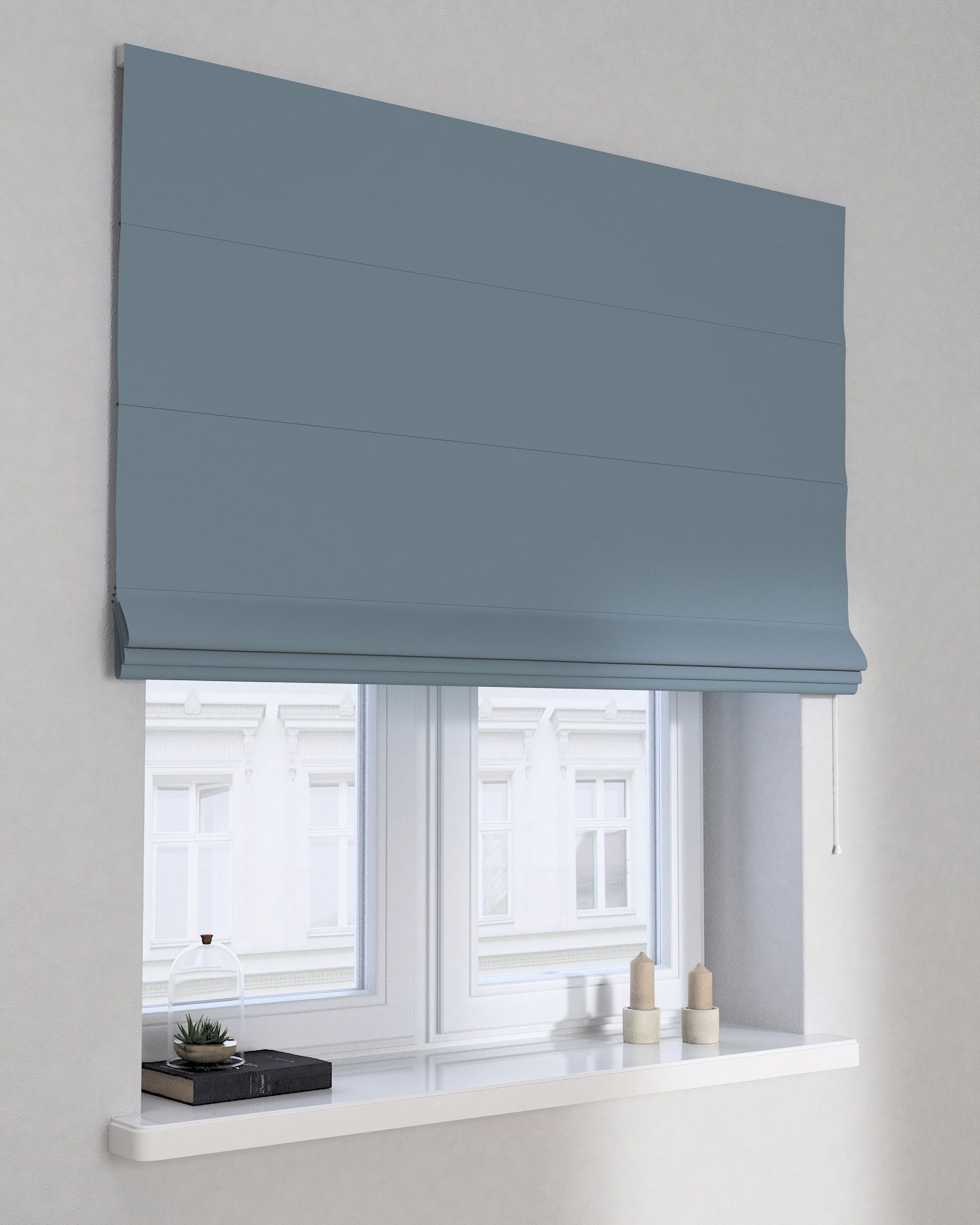 Raffrollo Billie Farbe blau Stoff verdunkelnd
