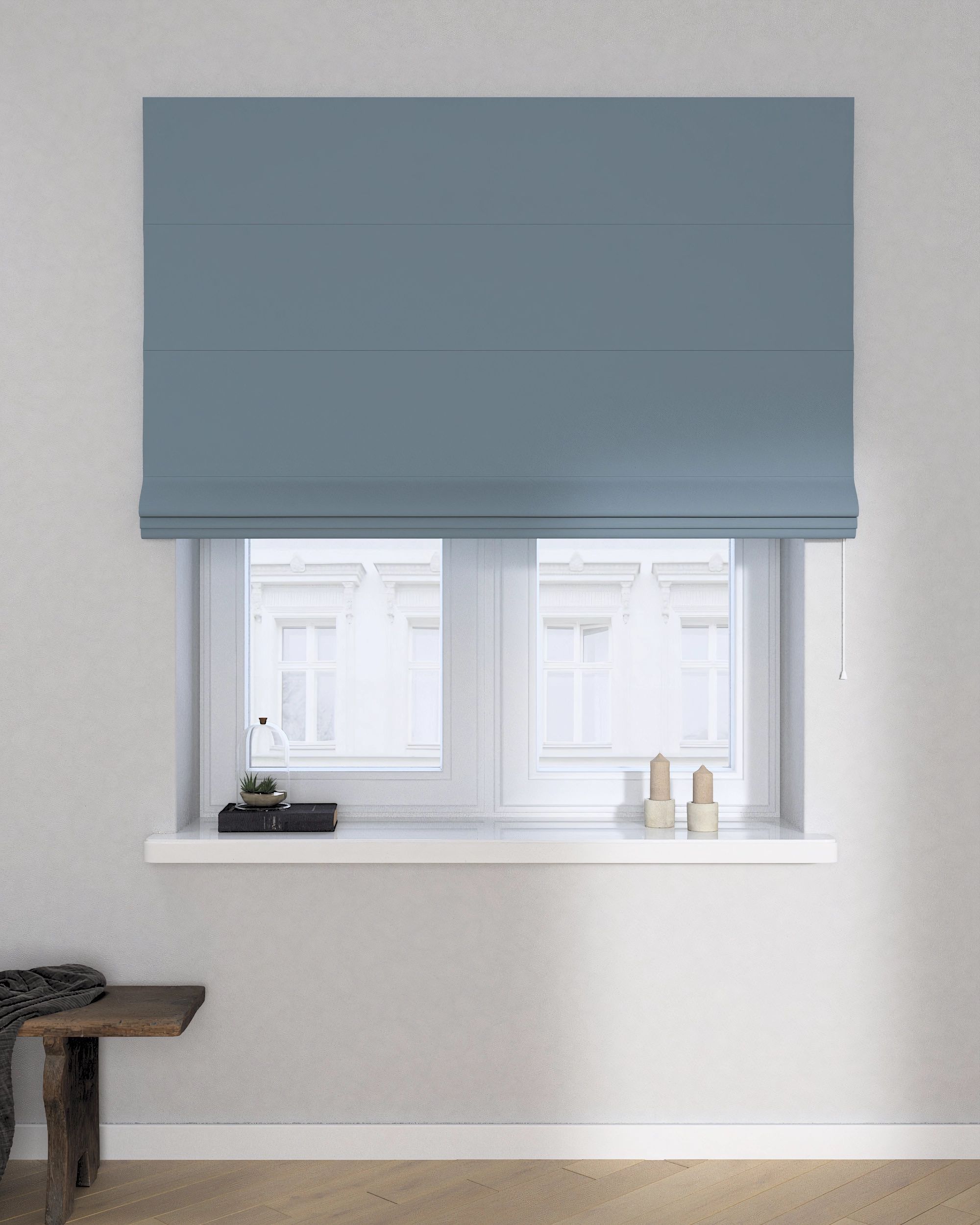 Raffrollo Billie Farbe blau Stoff verdunkelnd (hover)