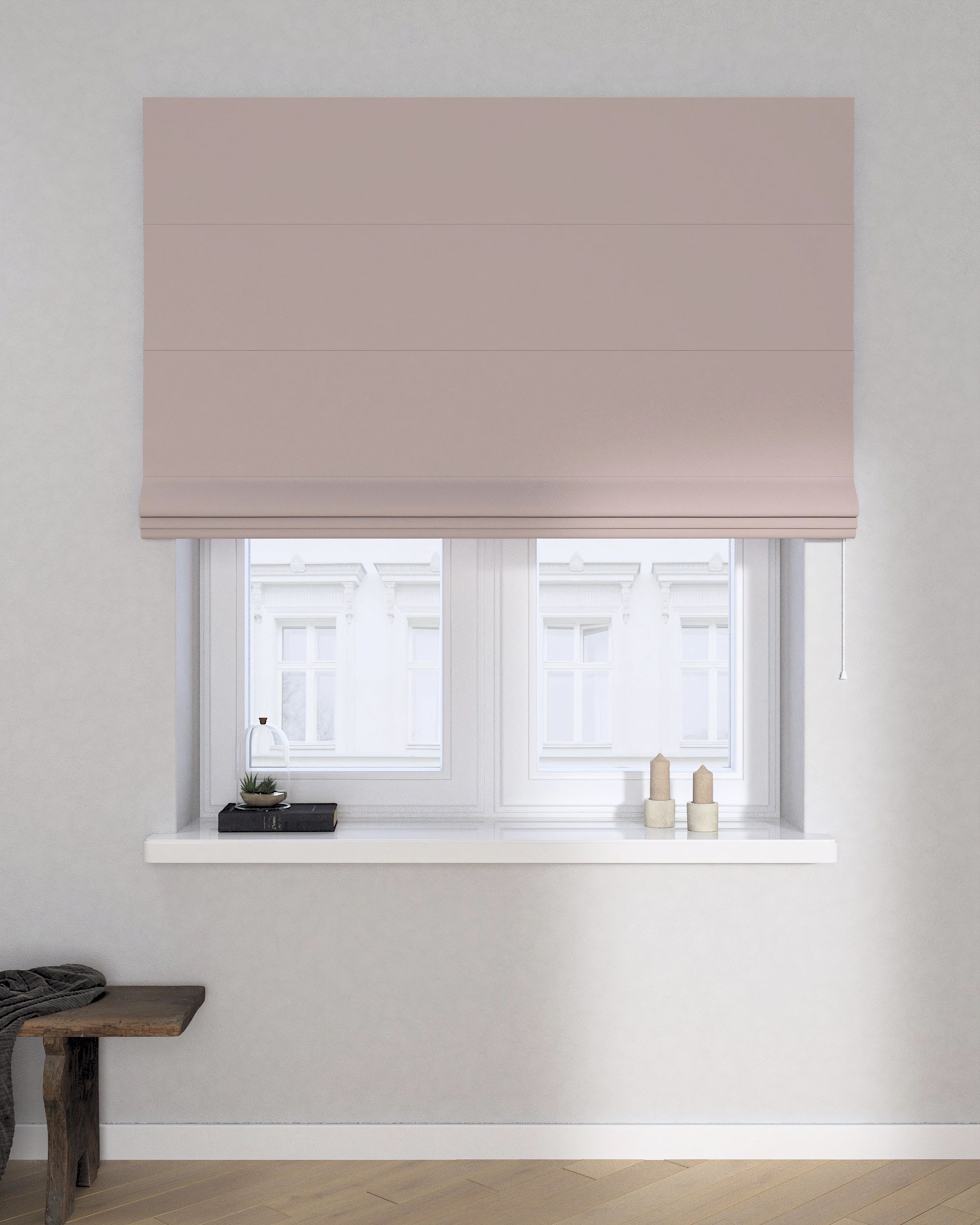Raffrollo Billie Farbe beige Stoff verdunkelnd (hover)