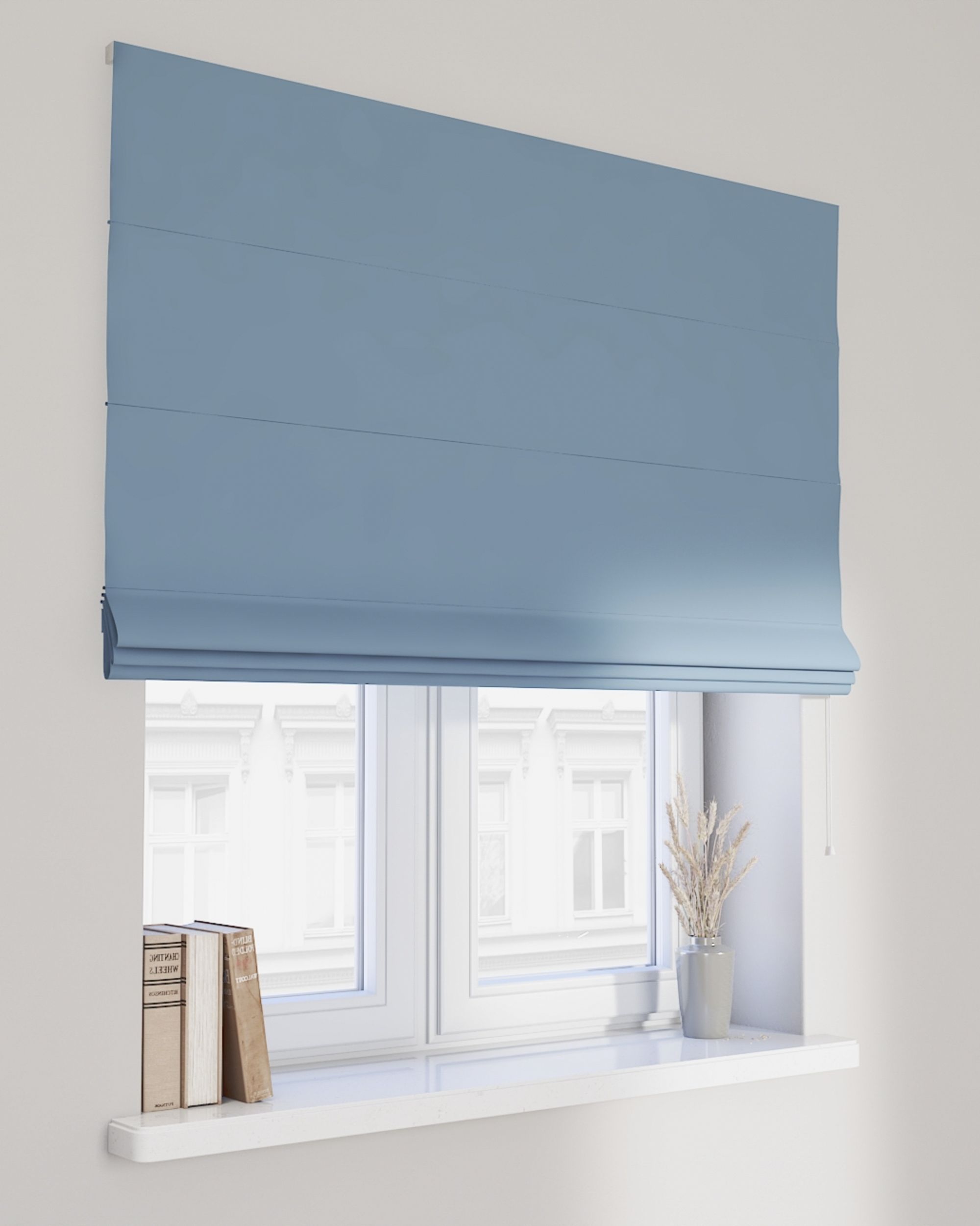 Raffrollo Billie Farbe blau Stoff verdunkelnd