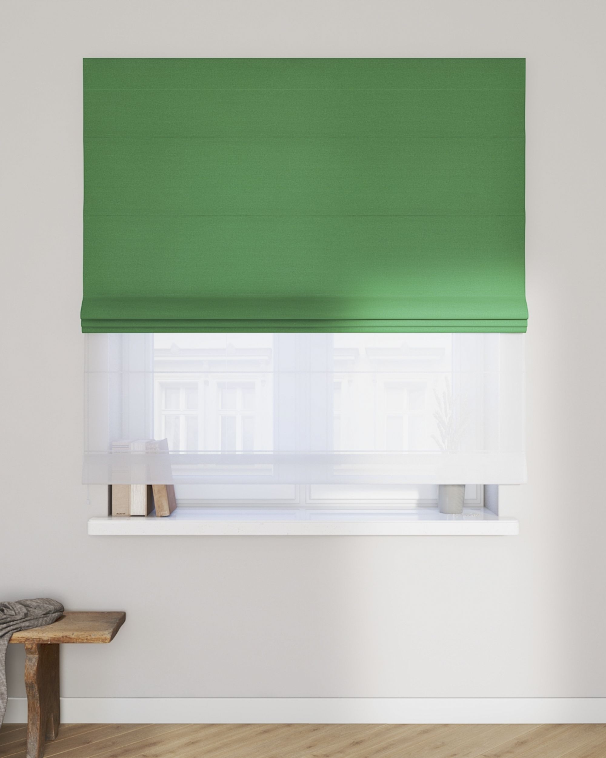 Raffrollo Duo 130x170cm Farbe grün (hover)
