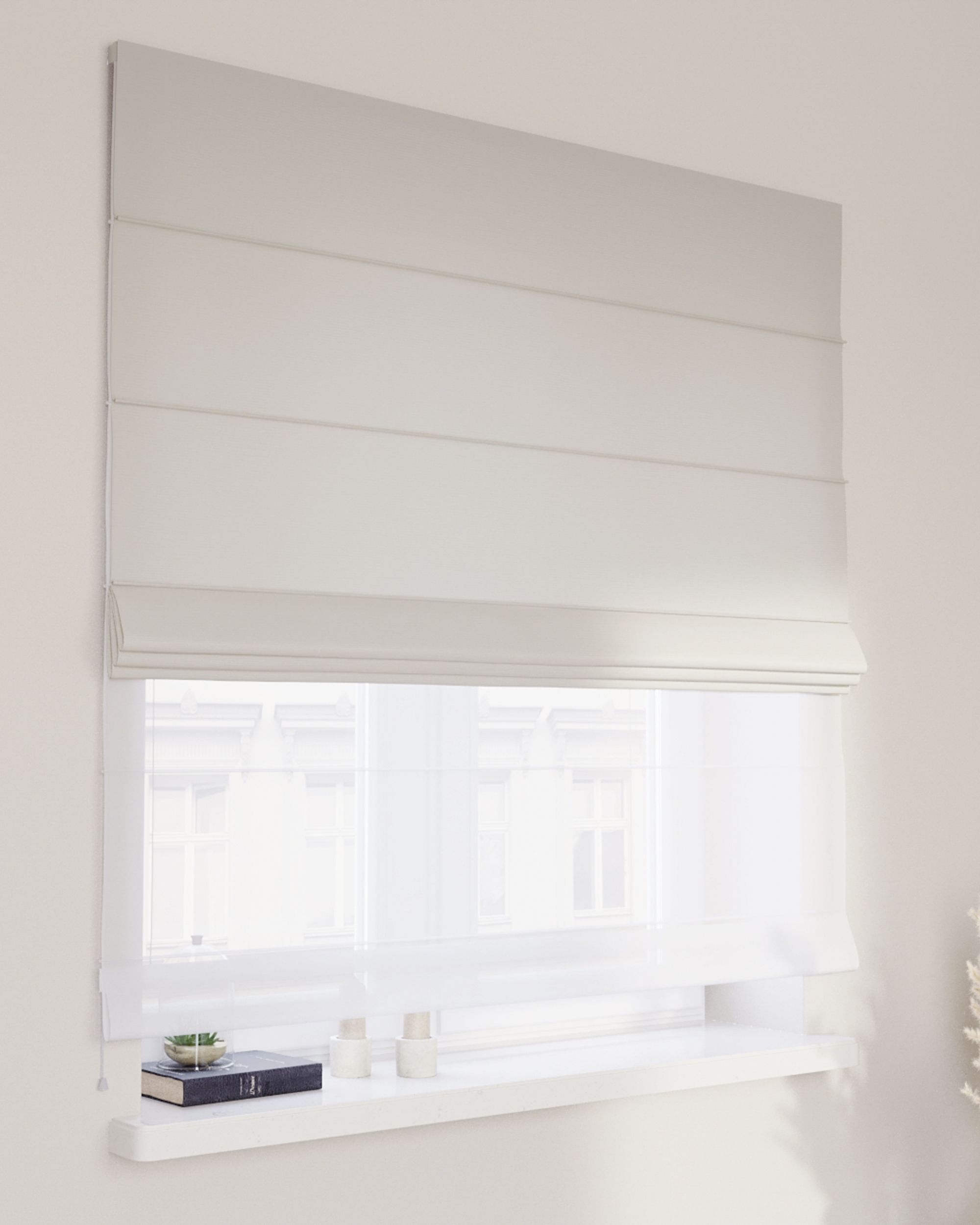 Raffrollo Duo 130x170cm Farbe grau
